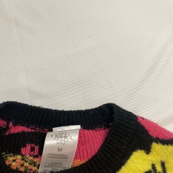 Serra Aldi’s Women’s Valentine's Conversation Hearts Sassy Sweater Size Medium - Picture 2 of 7